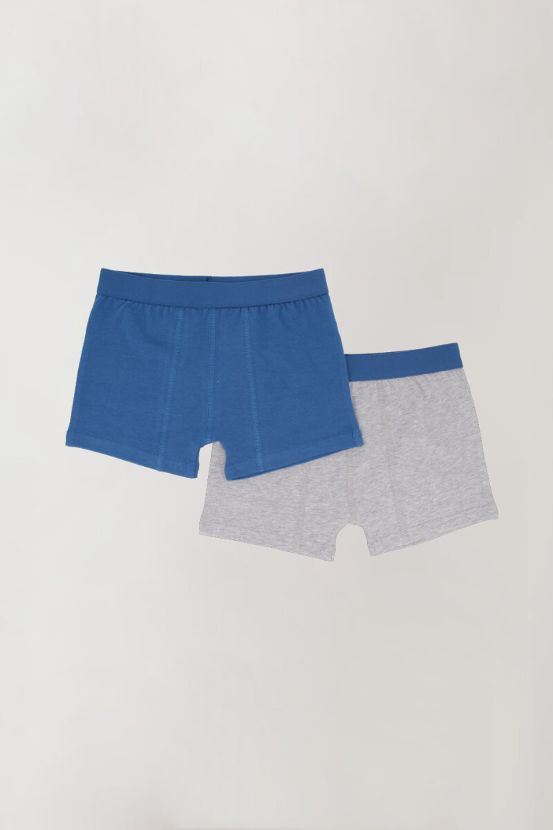 Boxer pack x 2 liso alg/lyc - Combinacion 1 