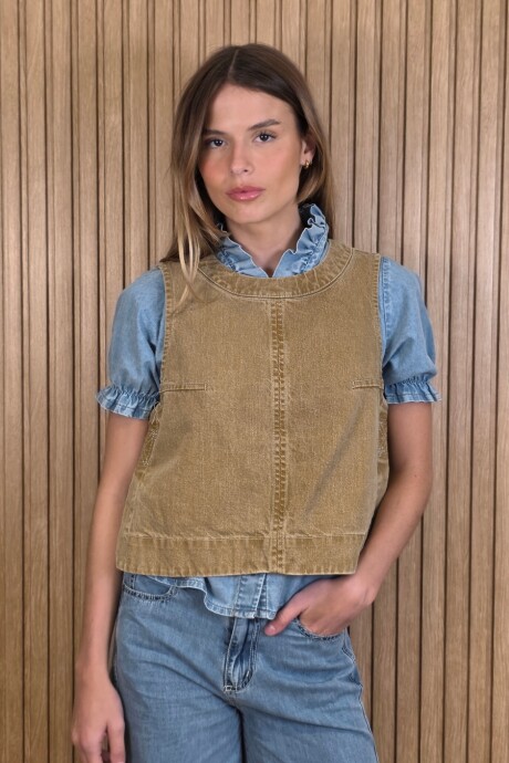 Chaleco Cadaqués Denim Cepia