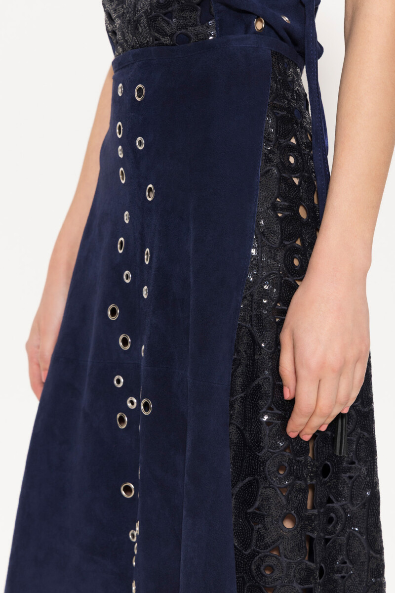 POLLERA SPRING Azul Marino