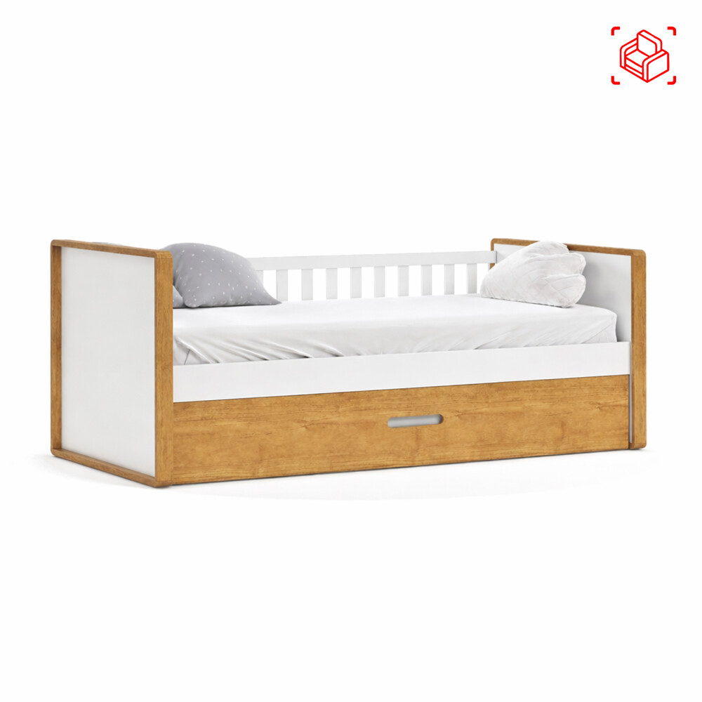 CAMA MARINERA 1 PLAZA MDF-Y-MADERA BLANCO TUTTO