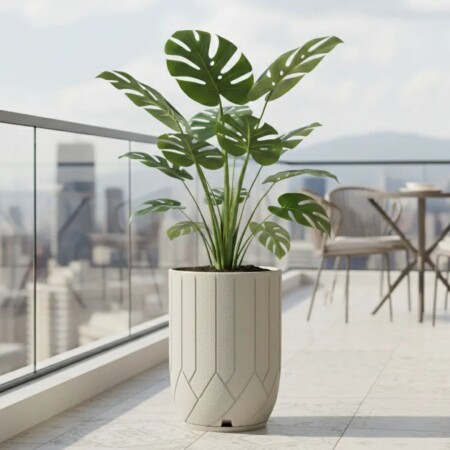 MACETA ALTA STERMINI ARENADA 108 LITROS CEMENTO MACETA ALTA STERMINI ARENADA 108 LITROS CEMENTO