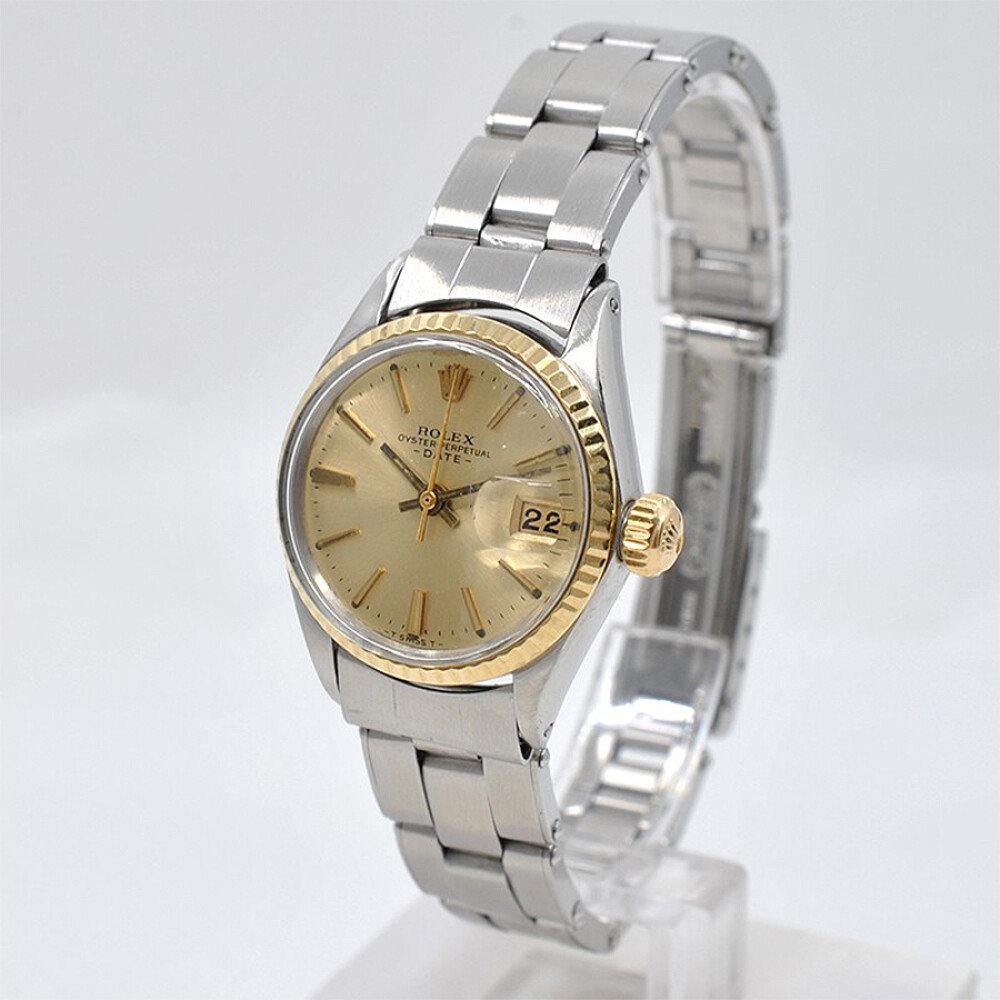 Rolex Date Dama 6517 Año 1967 Acero Y Oro. Malla Acero Rolex Date Dama 6517 Año 1967 Acero Y Oro. Malla Acero