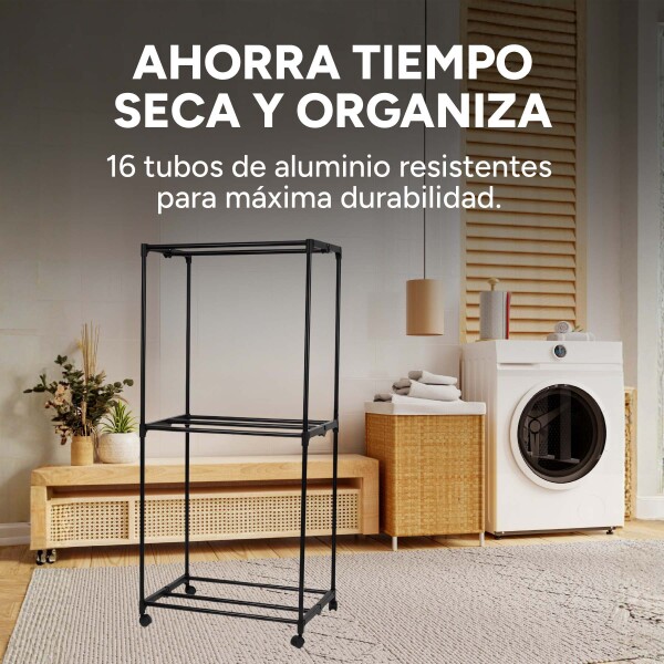 Seca Ropas De Bolsa Secador Colgar Ropa Secarropa 15kg Variante Color Bordo con Ruedas