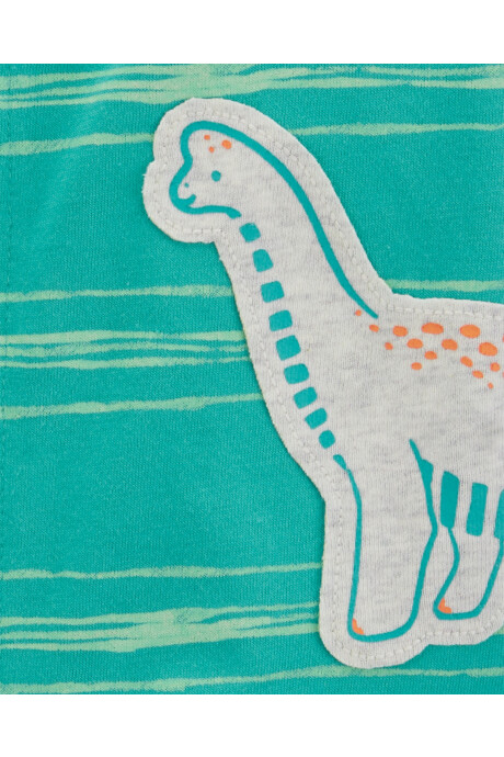 Monito corto de algodón, estampa dino Sin color