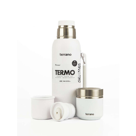 Kit Termo 1 LT Con Base De Silicona + Mate folkie Blanco