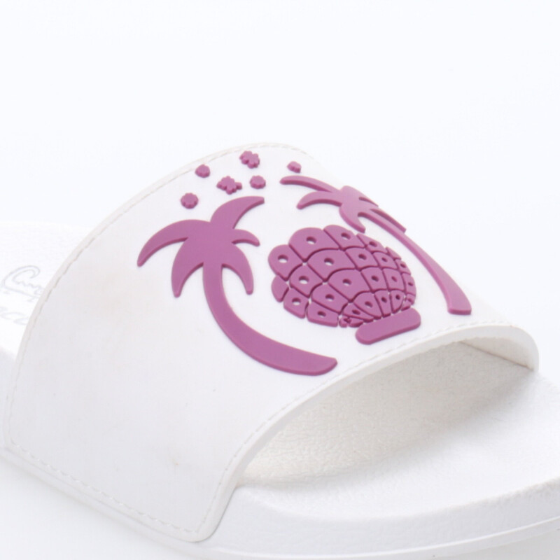 Sandalias de Niña MINI Miss Carol CARTU con palmeras Blanco