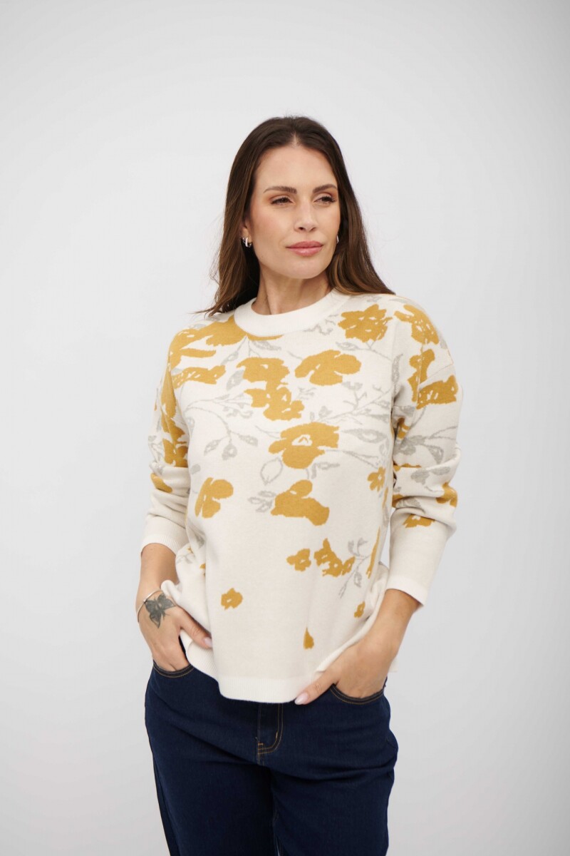 BUZO SOLEN CRUDO Y OCRE