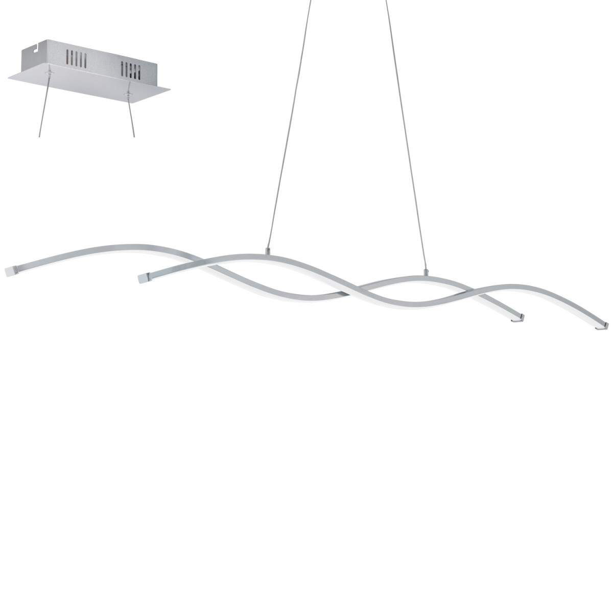 Lámpara colgante LED acero cromado 28W LASANA 2 - EG0857 