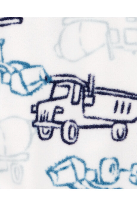 Pijama uno pieza de micropolar, con pie, diseño construcción Sin color