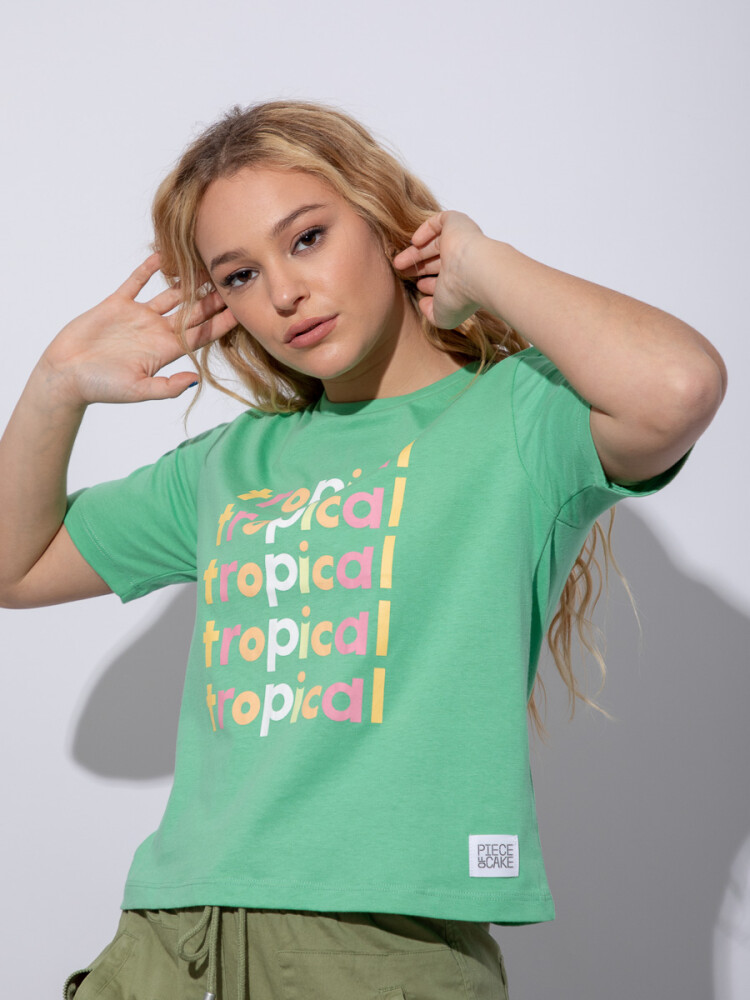 REMERA TROPI Verde