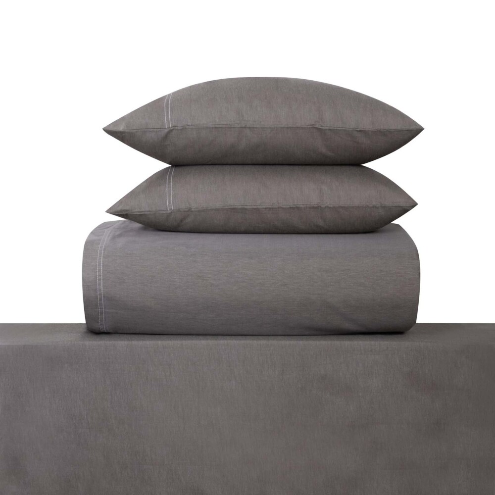 JGO. SÁBANAS KING ALGODON-Y-POLIESTER VERDE CHAMBRAY