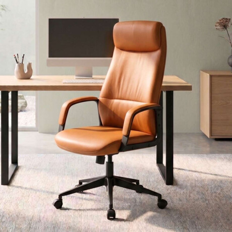 Silla de oficina Negra 2 Posiciones Lumexa Marron