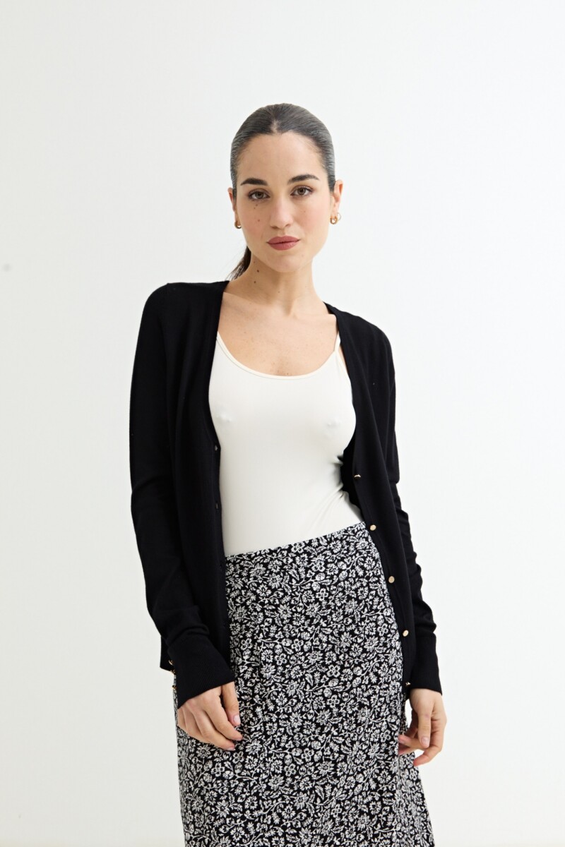 Cardigan básico NEGRO