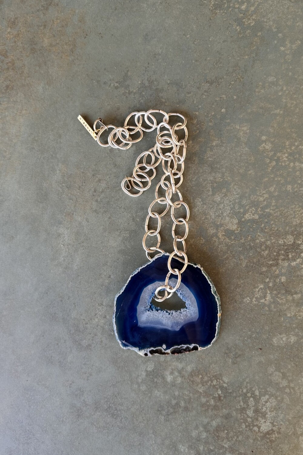 Agata Chain Necklaces Azul