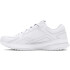 UA W Edge LTHR-WHT WHT-100