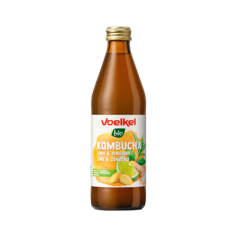 Kombucha Voelkel limon y jengibre 330cc Kombucha Voelkel Lim/jeng 330