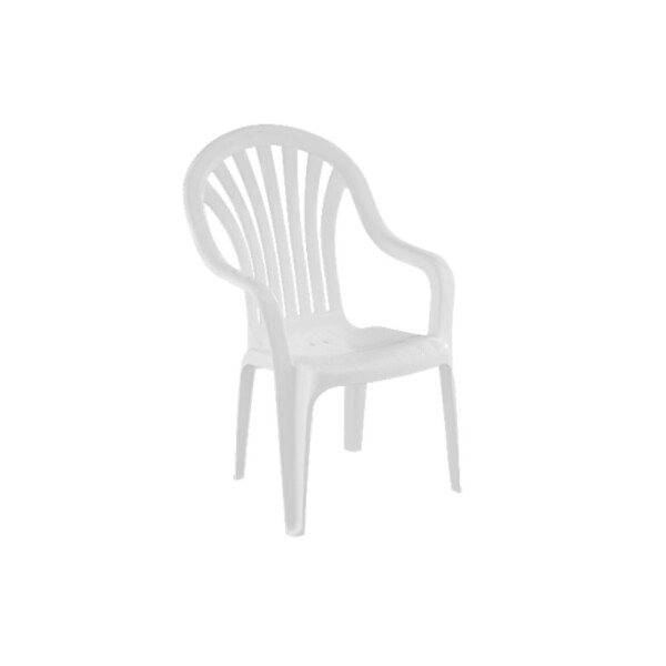 SILLON REGIA RESPALDO ALTO SOPORTA 150 KG BLANCO