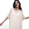 Vestido Lurex Goya Beige