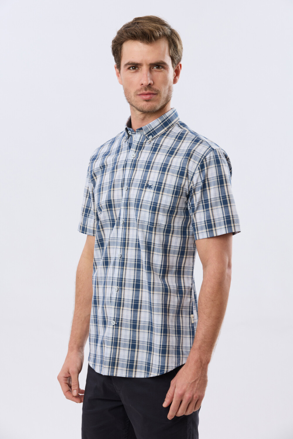 CAMISA CUADROS Marron
