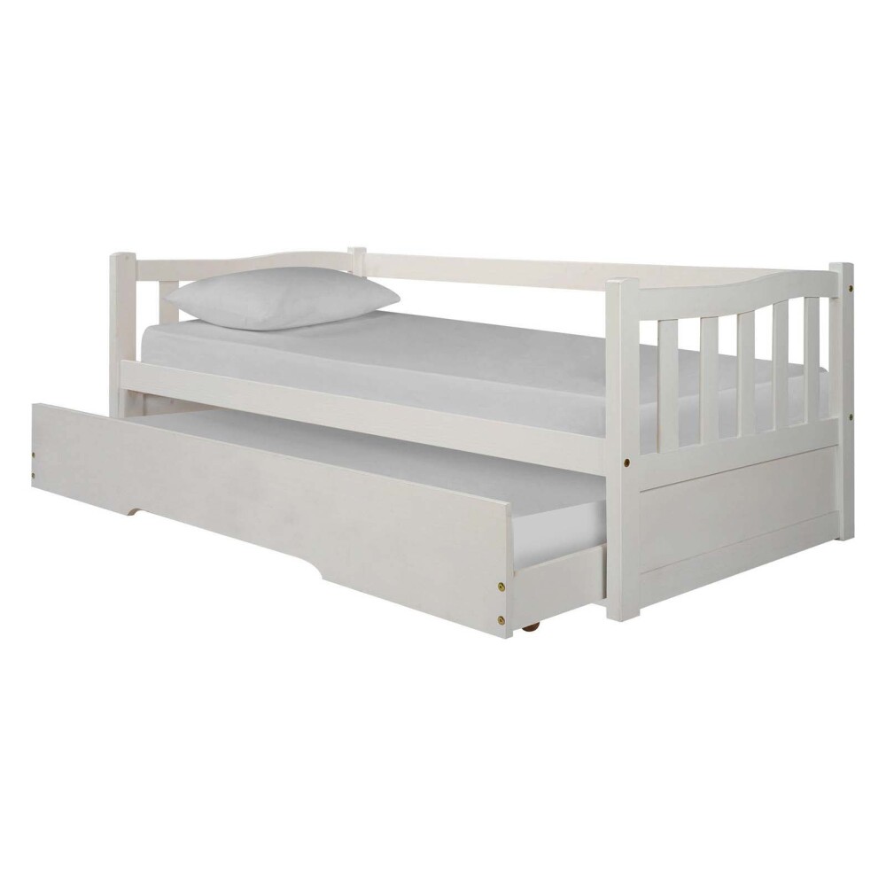 CAMA MARINERA 1 PLAZA PINO-Y-MDF BLANCO TOTA
