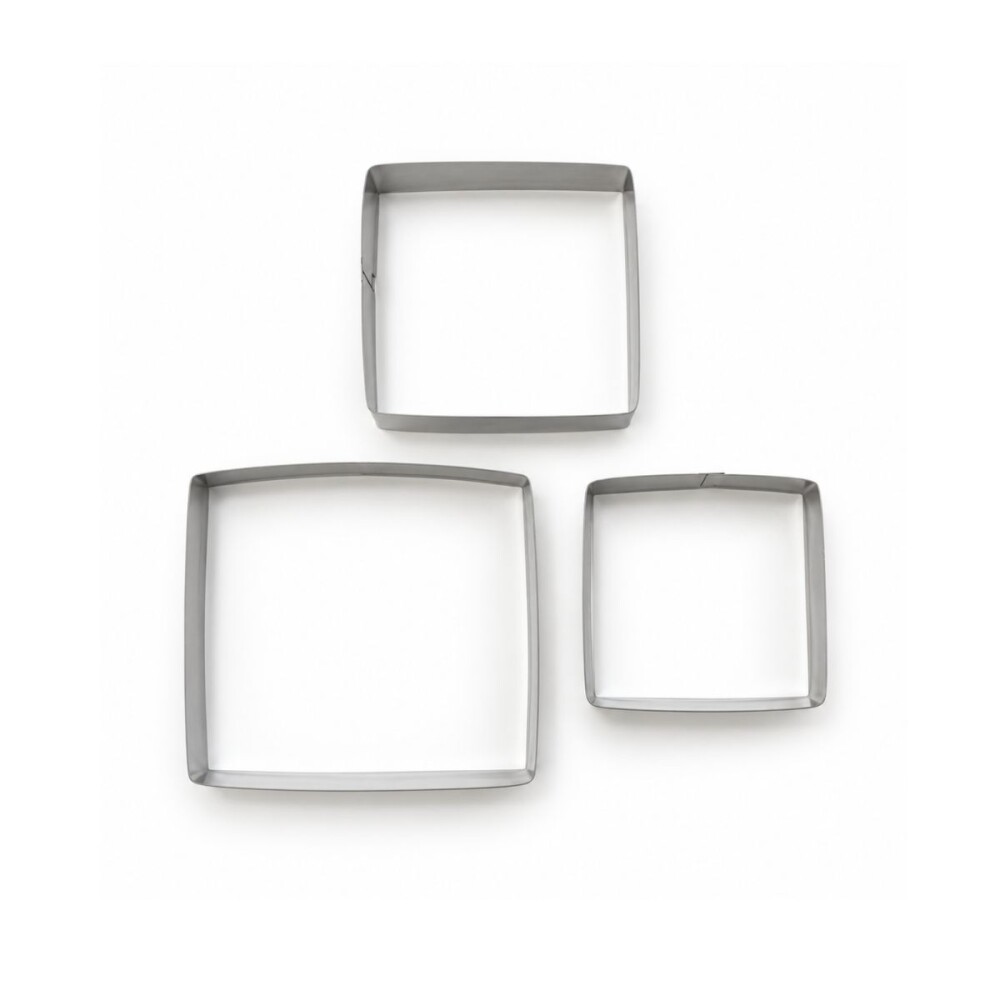 Set de 3 molde de galleta cuadrado Set de 3 molde de galleta cuadrado