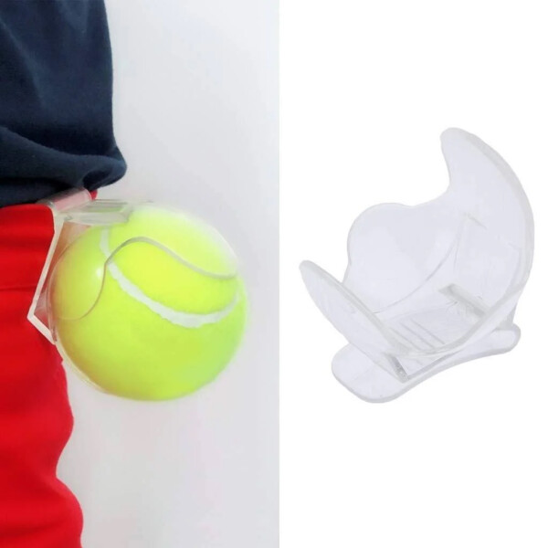 Sujetador Para Pelota De Tenis Tourna Paddle Ball Pocket Clear Transparente