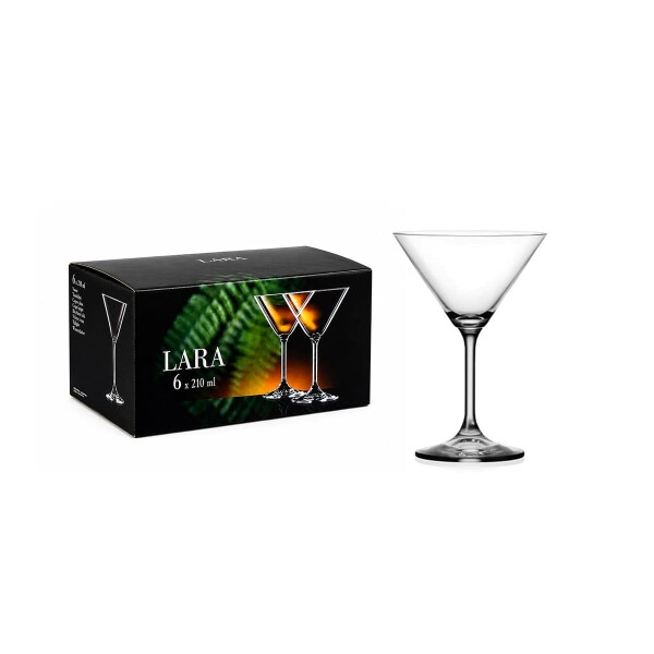 Set copas Lara Martini 210 ml x6 BOHEMIA Set copas Lara Martini 210 ml x6 BOHEMIA