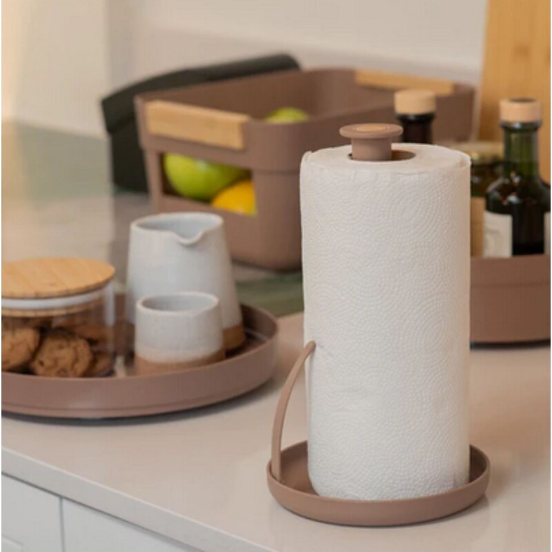 Porta rollo para papel de cocina Lume Marron