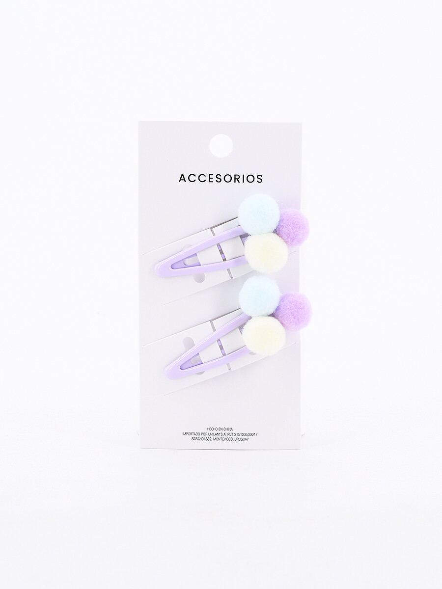 SAPITOS CON POMPON PACK X 2 - LILA 