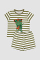 Pijama infantil raya Verde claro