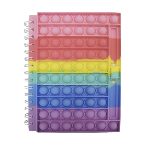 Libreta con Rulo Multicolor Pop It 20 x 15 cm U