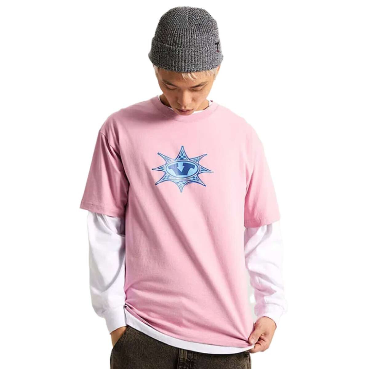 Remera Vans Star Checker - Rosado 