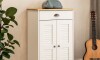 Zapatera - 2 Puertas - 1 Cajón - Línea Valenciana - Blanco Zapatera - 2 Puertas - 1 Cajón - Línea Valenciana - Blanco