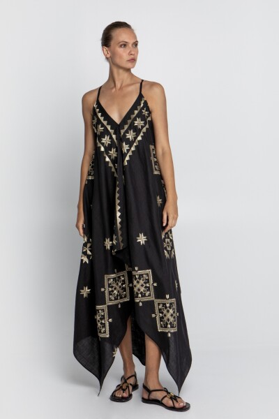 VESTIDO ASIMETRICO Negro