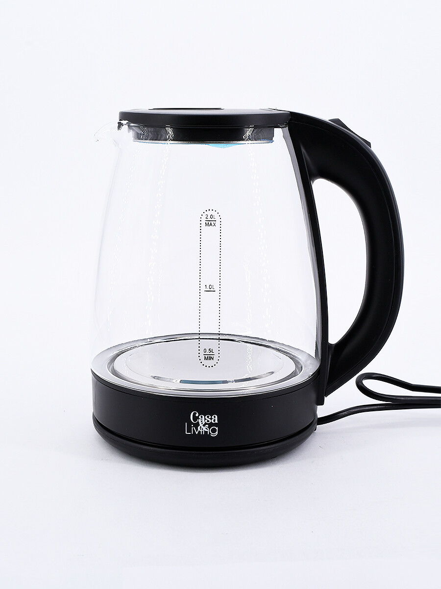 JARRA ELECTRICA GLASS - NEGRO 