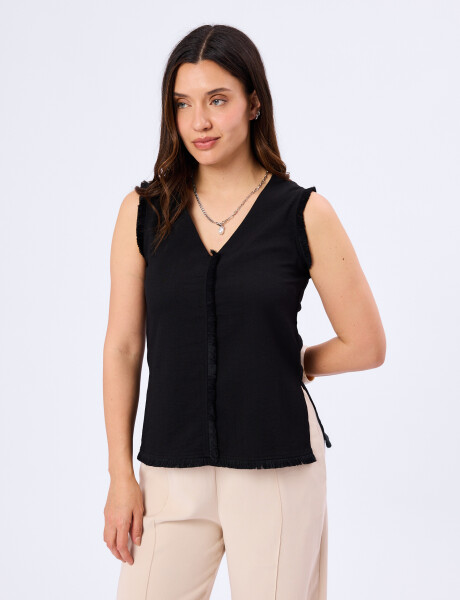 Blusa con deflecado Alba Blusa con deflecado Alba