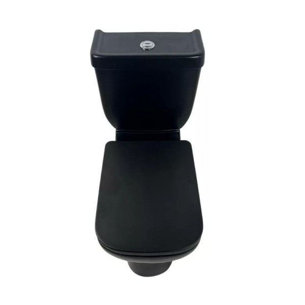 INODORO CON MOCHILA Y TAPA SALIDA 25 - NEGRO MATE INODORO CON MOCHILA Y TAPA SALIDA 25 - NEGRO MATE
