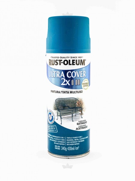 AEROSOL ULTRA COVER 2X TURQUESA SATINADO- 340 GR. N/A