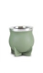 MATE DE CERÁMICA CHICO DELTA MENTA PASTEL GRANEADO FINO