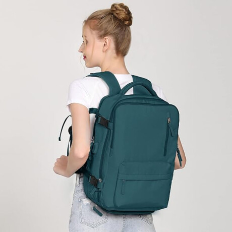 Mochila Viral Expandible Para Viaje Verde