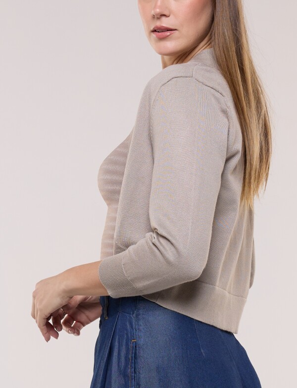 Bolero Clásico BEIGE OSCURO
