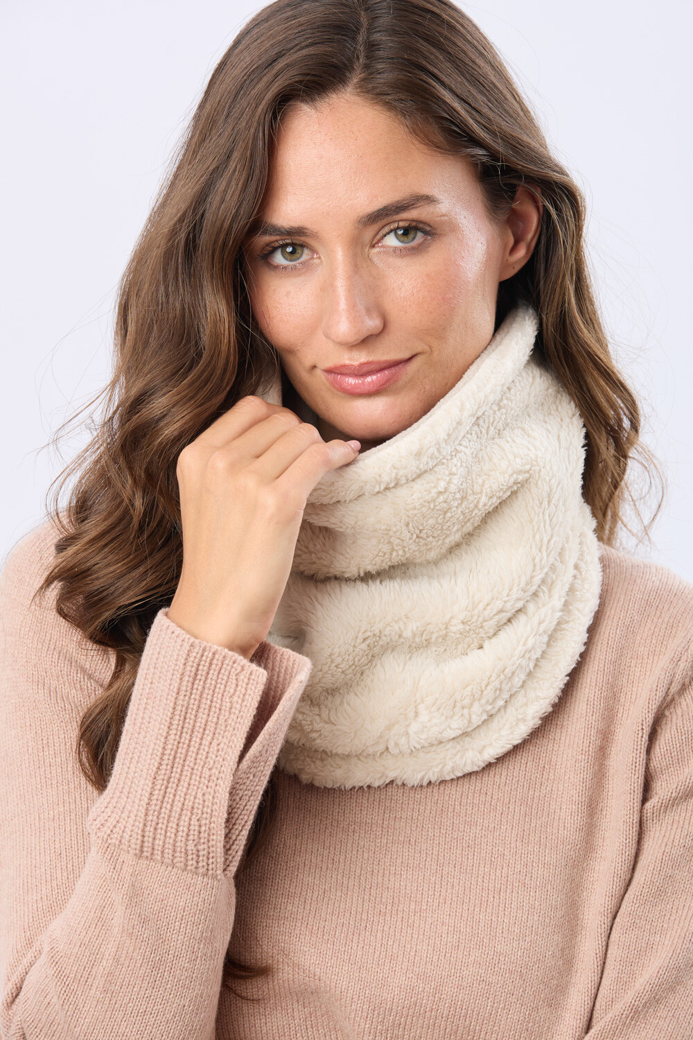 CUELLO POLAR Y SHERPA Beige