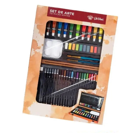 Valija Artística de madera "DA VINCI" Set de arte para técnicas mixtas Valija Artística de madera "DA VINCI" Set de arte para técnicas mixtas