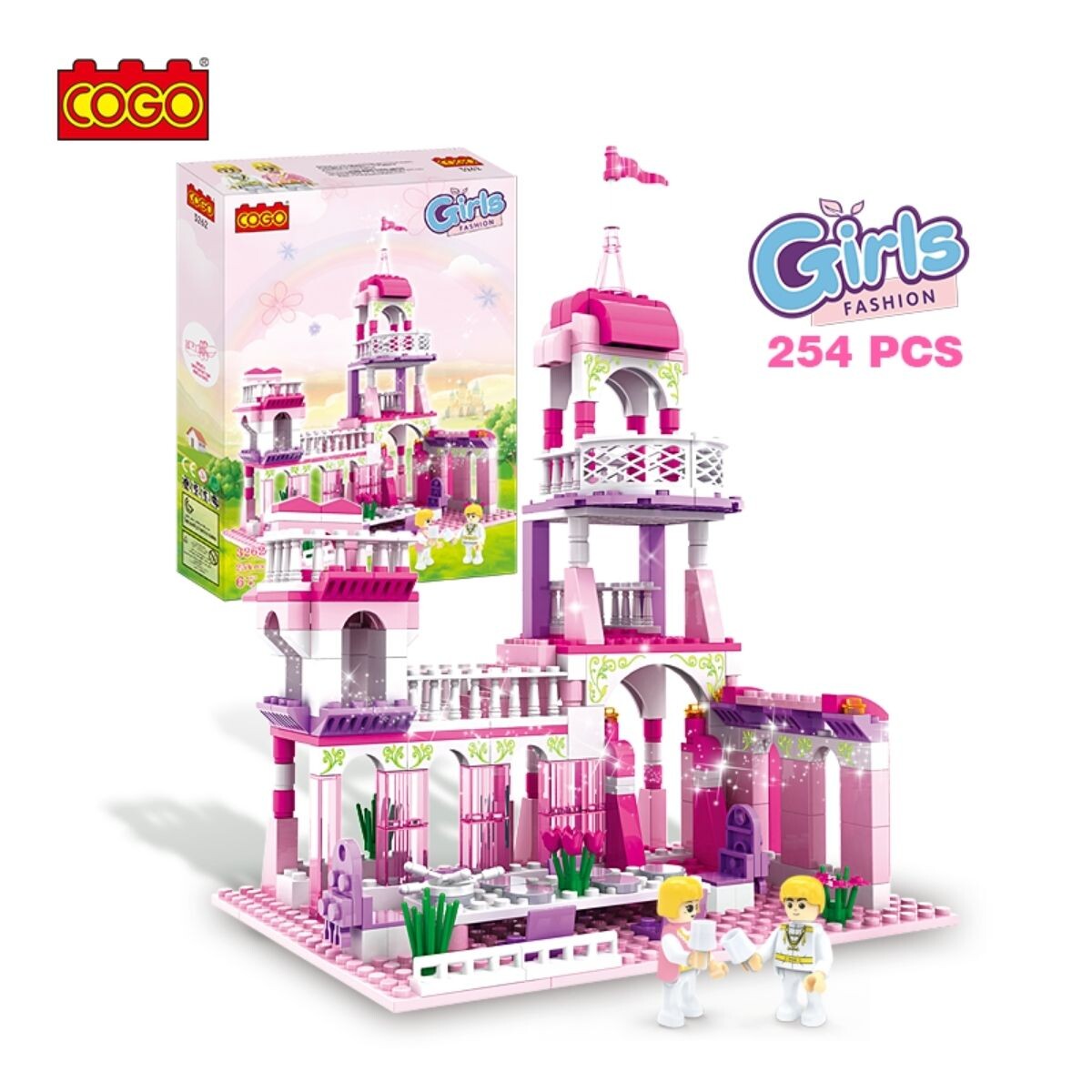 Juego Bloques COGO Castillo Fashion Girls (254 Piezas) 