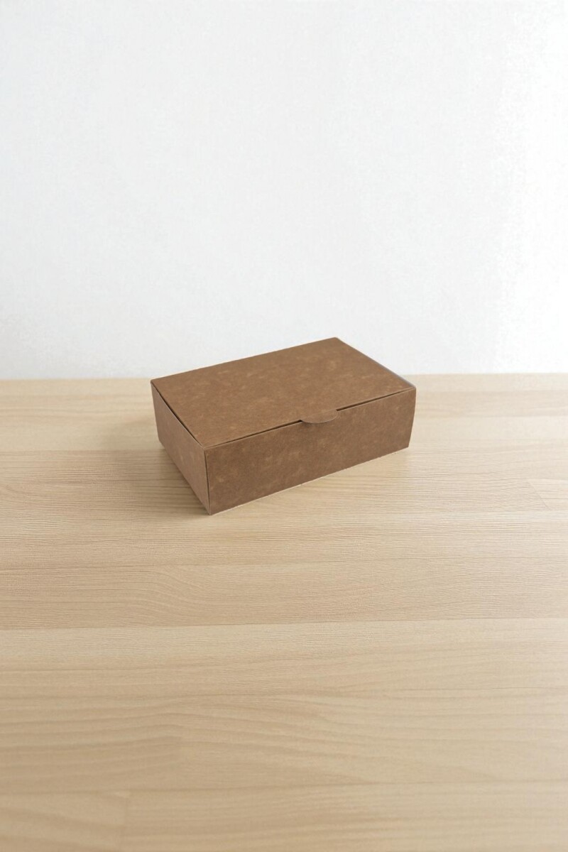 Caja para masas 1/4 kg (18x11,5x6,5 cm) - REVERSIBLE BLANCO MADERA 