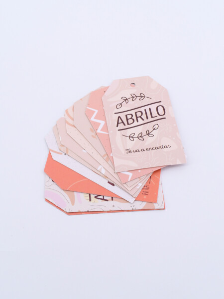 ETIQUETAS PARA OBSEQUIOS SET x 10 ESTAMPADO 1