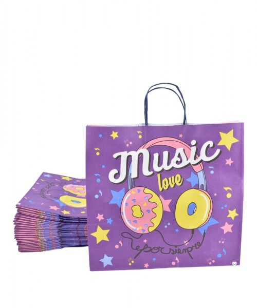 Pack x 20 - bolsas fantasia 32x10x30 MUSIC POP MUSIC POP