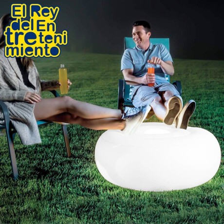 Sillón Puff Intex Ottoman C/ Luces Led Piscina Jardín Sillón Puff Intex Ottoman C/ Luces Led Piscina Jardín