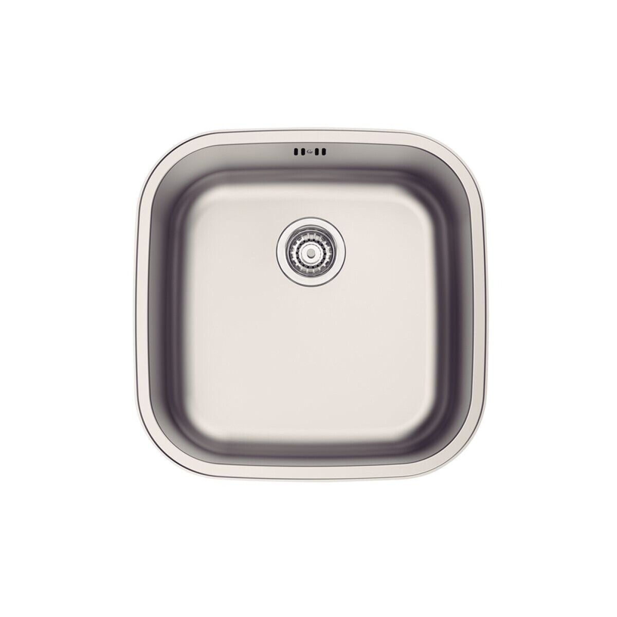 Pileta Simple De Acero Inoxidable 304 Terminación Satinada 40x40 Cm Tramontina 