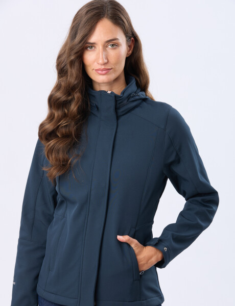 CAMPERA DE NEOPRENO CON CAPUCHA Azul